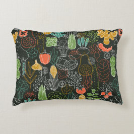 Plantaardige pictogrammen accent kussen