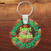 Plantaardige pictogramsleutelringen – Selecteer Pr Sleutelhanger (Achterkant)