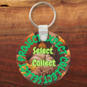 Plantaardige pictogramsleutelringen – Selecteer Pr Sleutelhanger (Voorkant)