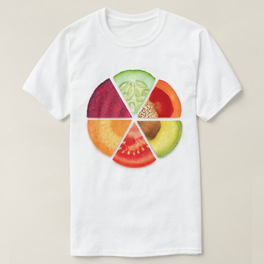 Plantaardige plakken t-shirt (Design voorkant)