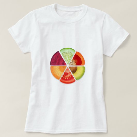 Plantaardige plakken t-shirt (Design voorkant)