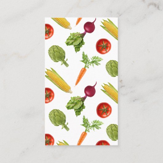 Plantaardige producten Boerderij Visitekaartje (Achterkant)