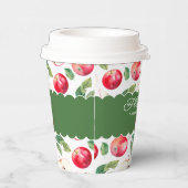 Plantaardige producten Rode appels  Papieren Bekers (Rechts)