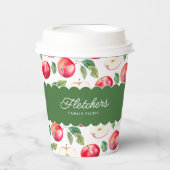 Plantaardige producten Rode appels  Papieren Bekers (Voorkant)