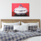 Plantaardige schotel van Carl Linnaeus Canvas Afdruk (Insitu (Slaapkamer))