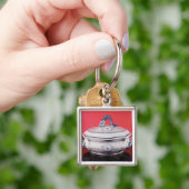 Plantaardige schotel van Carl Linnaeus Sleutelhanger (Hand)