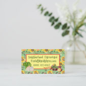 Plantaardige standaard Zonnebloem  Visitekaartje (Staand voorkant)