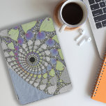 Plantaardige textuur iPad pro cover<br><div class="desc">Fractaal bestaande uit patronen die lijken op boombladeren. Stijve kleuren.</div>