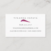 Plantaardige trio-Visitekaartjes Visitekaartje (Achterkant)