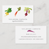 Plantaardige trio-Visitekaartjes Visitekaartje (Voorkant / Achterkant)