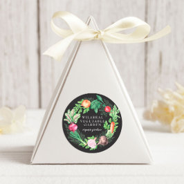 Plantaardige Tuin Biologisch Boerderij Ronde Sticker