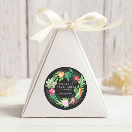 Plantaardige Tuin Biologisch Boerderij Ronde Sticker