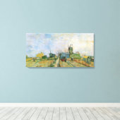 Plantaardige tuin in Montmartre door Vincent van G Canvas Afdruk (Insitu (Houten vloer))