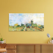 Plantaardige tuin in Montmartre door Vincent van G Canvas Afdruk (Insitu (Woonkamer))