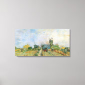 Plantaardige tuin in Montmartre door Vincent van G Canvas Afdruk (Voorkant)