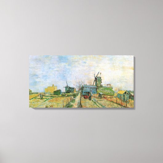 Plantaardige tuin in Montmartre door Vincent van G Canvas Afdruk (Voorkant)