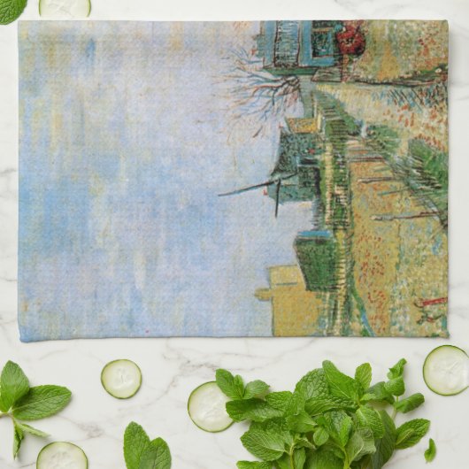 Plantaardige tuin in Montmartre door Vincent van G Theedoek (Gevouwen)