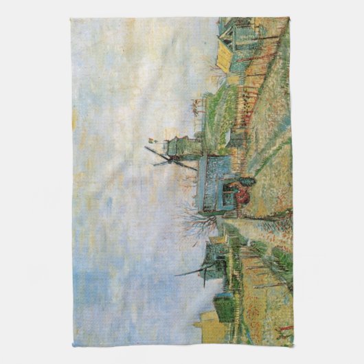 Plantaardige tuin in Montmartre door Vincent van G Theedoek (Verticaal)