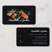 Plantaardige Tuin Medley & Butterflies Rustiek Zwa Visitekaartje (Voorkant / Achterkant)
