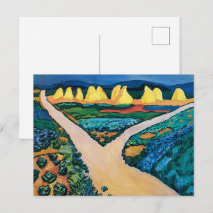Plantaardige velden Auguste Macke Briefkaart