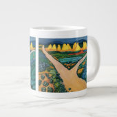 Plantaardige velden tegen August Macke,  fijne kun Grote Koffiekop (Voorkant rechts)