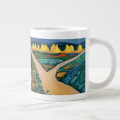 Plantaardige velden tegen August Macke,  fijne kun Grote Koffiekop (Rechts)