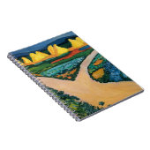 Plantaardige velden tegen August Macke,  fijne kun Notitieboek (Rechterzijde)