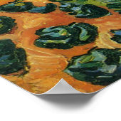 Plantaardige velden tegen August Macke,  fijne kun Poster (Hoek)