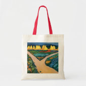 Plantaardige velden tegen August Macke, fijne kun Tote Bag (Voorkant)