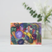 Plantaardige Waterverf Briefkaart (Staand voorkant)