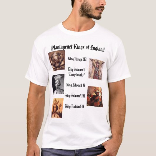 Plantagenet Kings of England T-shirt (Voorkant)
