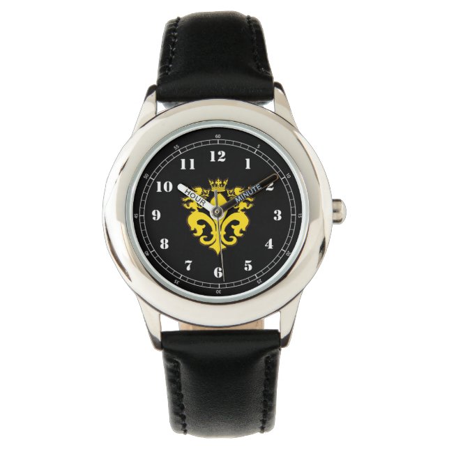 Plantagenets Fleur De Lis Horloge (Voorkant)