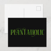 Plantaholic Funny Gardening Botanische Plant Lover Briefkaart (Voorkant / Achterkant)