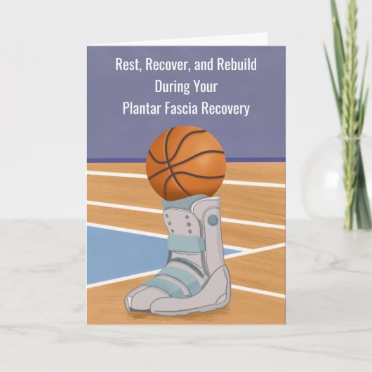 Plantar Fascia Recovery With Basketball  Kaart (Voorkant)
