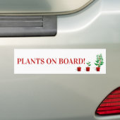Planten aan boord van Bumpersticker (Op auto)