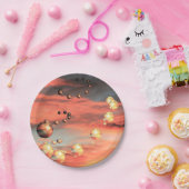 Planten aanwezig papieren bordje (Feest)