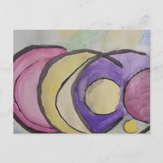 Planten Abstract Art Briefkaart (Voorkant)