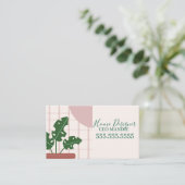 Planten Abstract Ontwerper Visitekaartje (Staand voorkant)