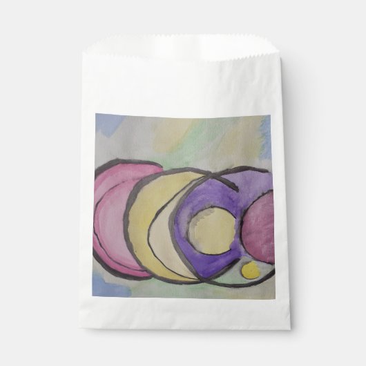 Planten Abstracte Favor Bag Bedankzakje (Voorkant)