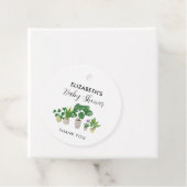Planten Baby shower Bloom Greenery botanisch Bedankjes Labels (In situ)