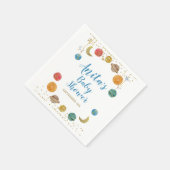 Planten Baby shower Glitter Glitter Servet (Hoek)