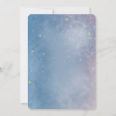 Planten, Baby shower met sterrenstelsel Kaart (Achterkant)