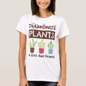 Planten - Beste vriend van een meisje Funny Garden T-shirt (Voorkant)