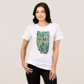 Planten, bijen redden Tri-Blend shirt (Voorkant volledig)