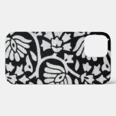 Planten, bloemen, abstract zwart-wit tafelkleed. Case-Mate iPhone case (Achterkant (horizontaal))