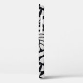 Planten, bloemen, abstract zwart-wit tafelkleed. Case-Mate iPhone case (Achterkant / Links)