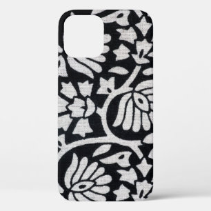 Planten, bloemen, abstract zwart-wit tafelkleed. Case-Mate iPhone case