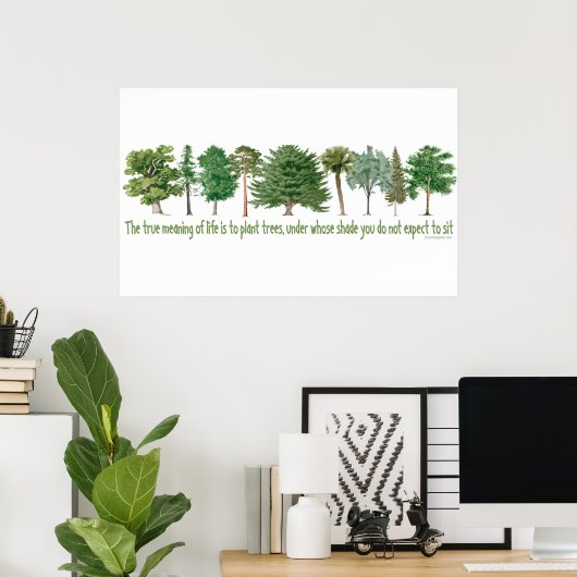 Planten bomen - boomgaard, heegger poster (Thuiskantoor)