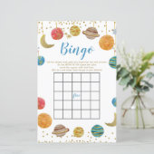 Planten Buiten Baby shower Glitter Bingo (Staand voorkant)