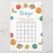 Planten Buiten Baby shower Glitter Bingo (Voorkant)